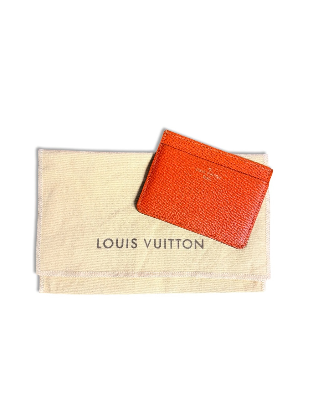 Louis Vuitton Calfskin Jeanne Wallet Insert Card Holder - Piment Orange - Picture 4 of 9